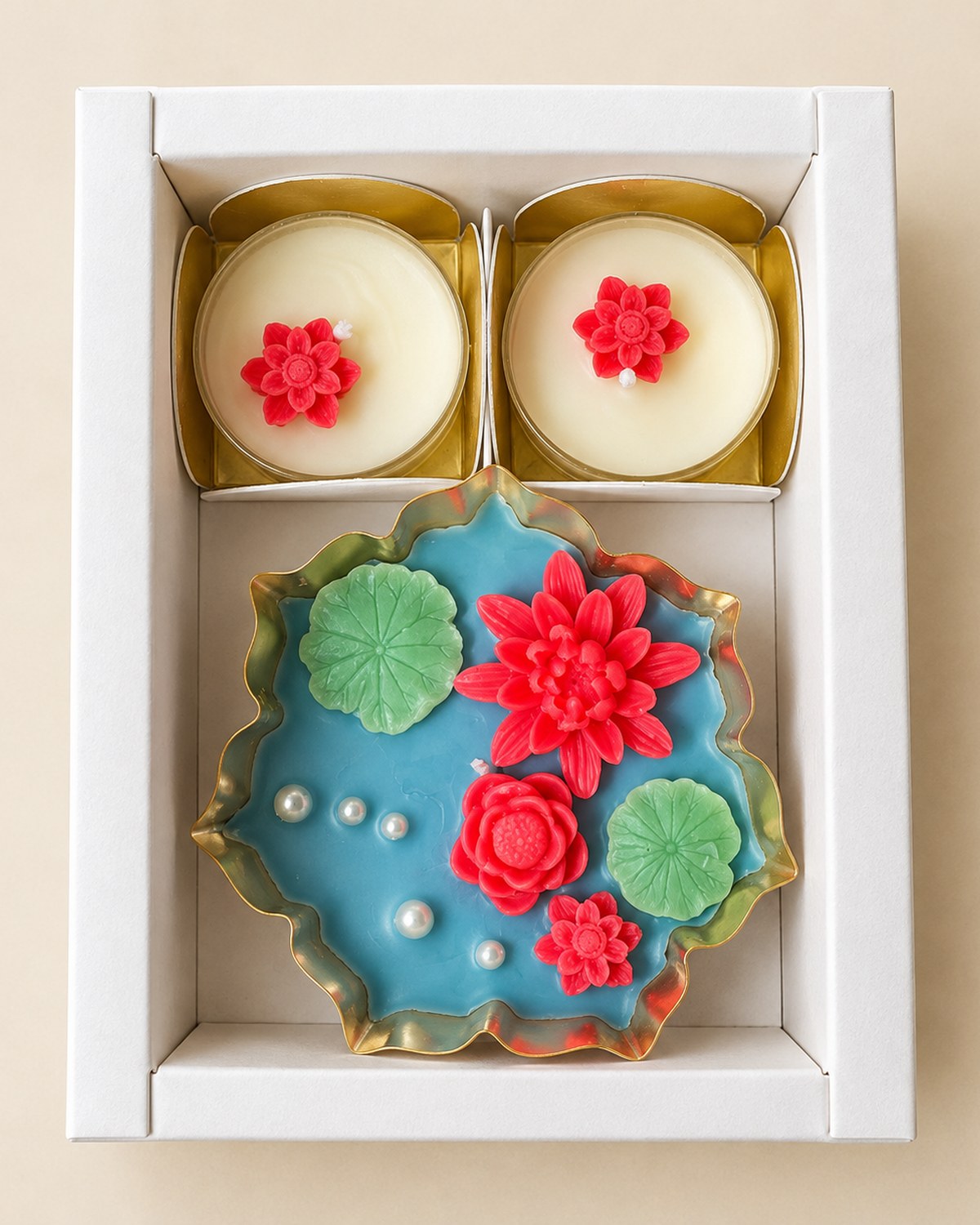 Blue Pond Pearl Lotus Mini Hamper